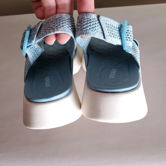 VIVAIA Blue Kara AdaptAll Sport Sandal Comfort Athletic Sandals Sz 37.5 US 7 - Picture 10 of 11